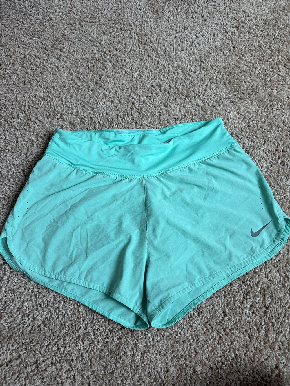 Nike Women's Mint Athletic Running Shorts